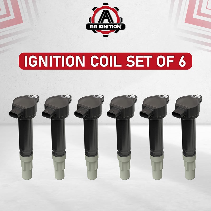 AA Ignition مجموعة حزمة ملف الإشعال من 6 - متوافقة مع سيارات دودج وكرايسلر V6 2.5L 2.7L 3.5L - تحل محل 4606869AA - تناسب ماغنوم، تشارجر، نيترو، تشالنجر، 300-2006، 2007، 2008، 2009، 2010 - Image 5